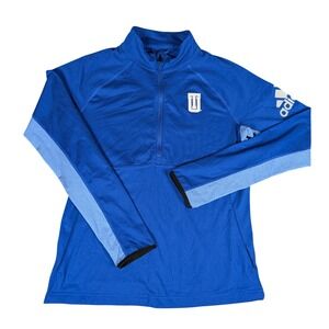 Adidas University of Tulsa Climalite Quarter Zip Pullover Top Womens